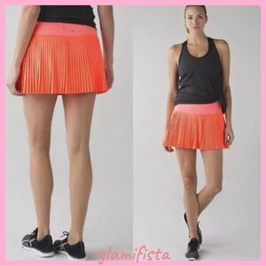 Lululemon Pleat to Street Skort Grapefruit Sz.6